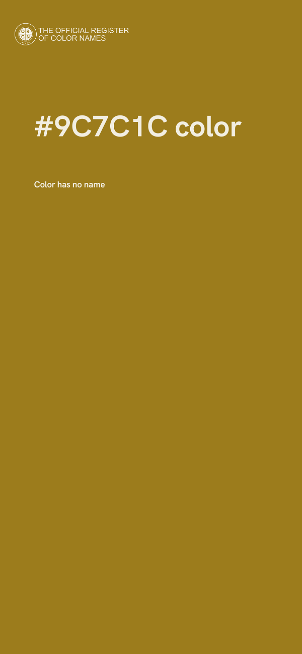 #9C7C1C color image
