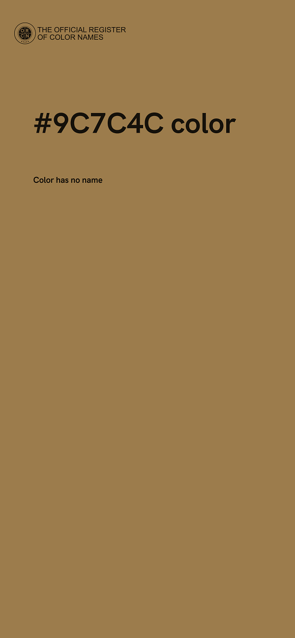 #9C7C4C color image