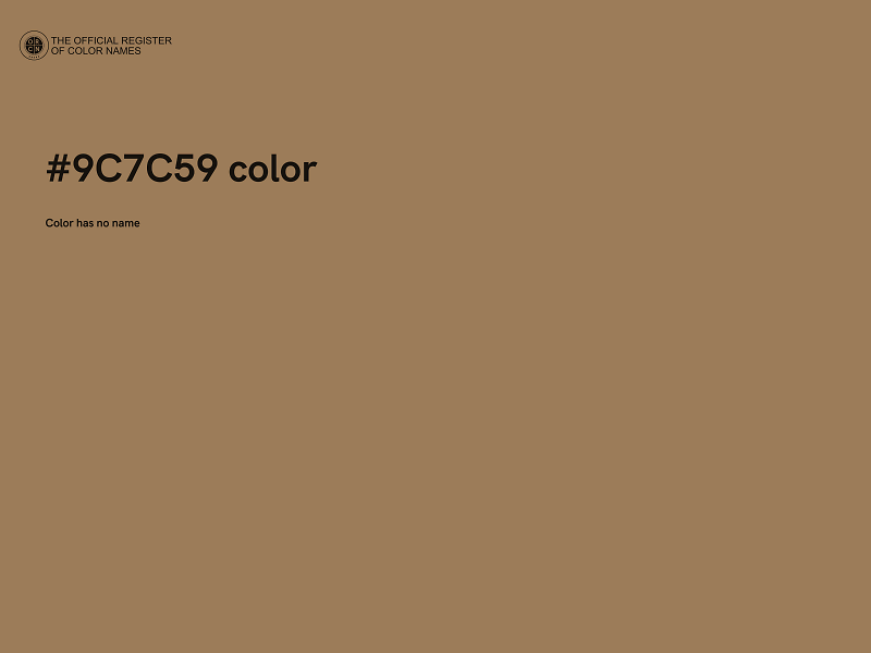 #9C7C59 color image