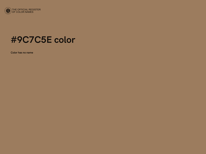 #9C7C5E color image