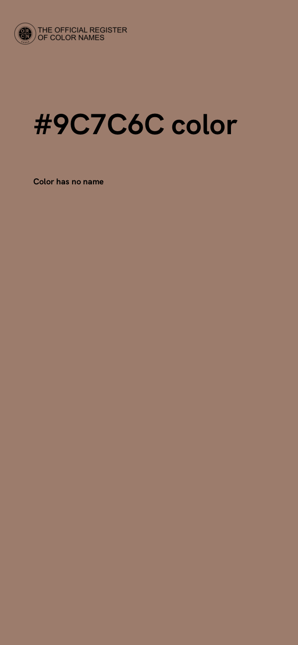 #9C7C6C color image