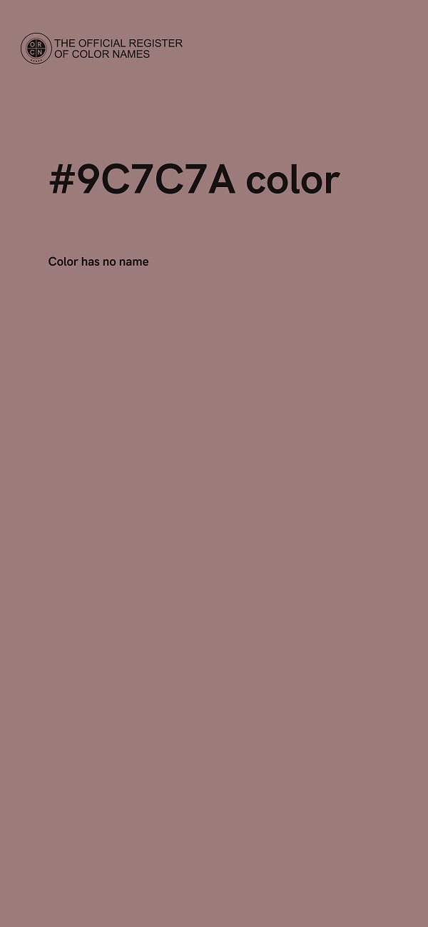 #9C7C7A color image