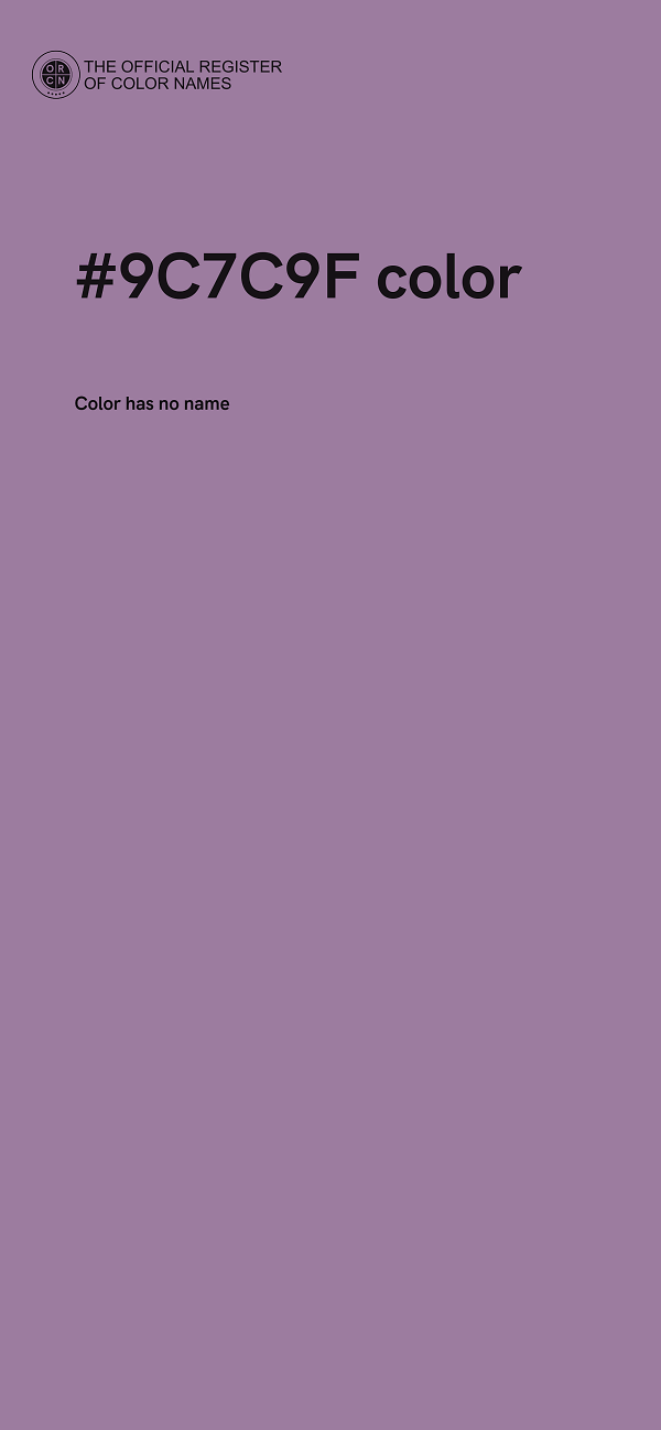 #9C7C9F color image