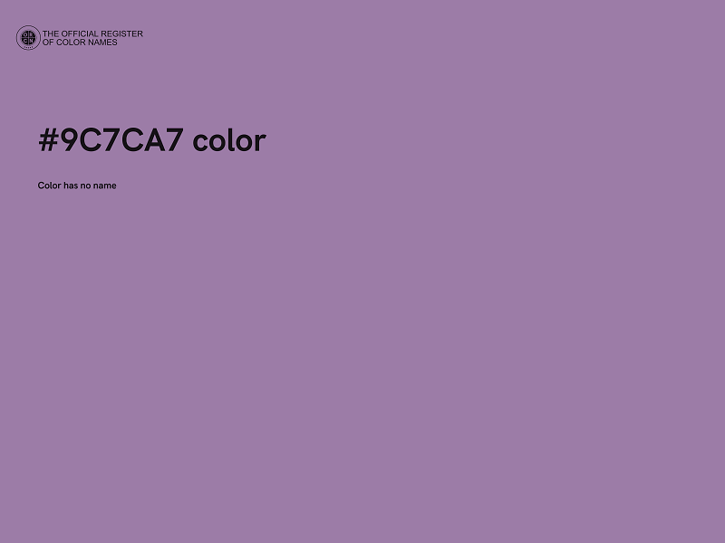 #9C7CA7 color image