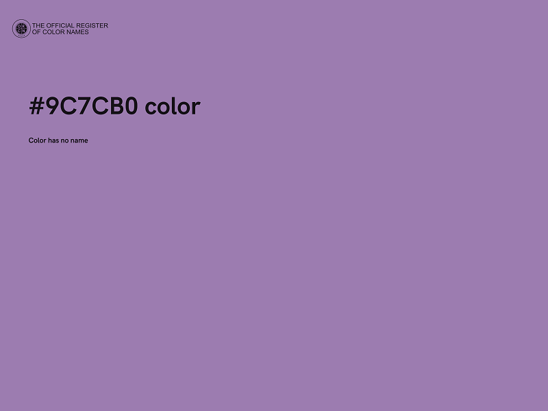 #9C7CB0 color image