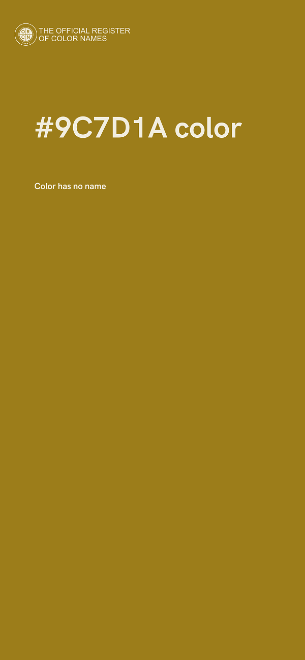 #9C7D1A color image