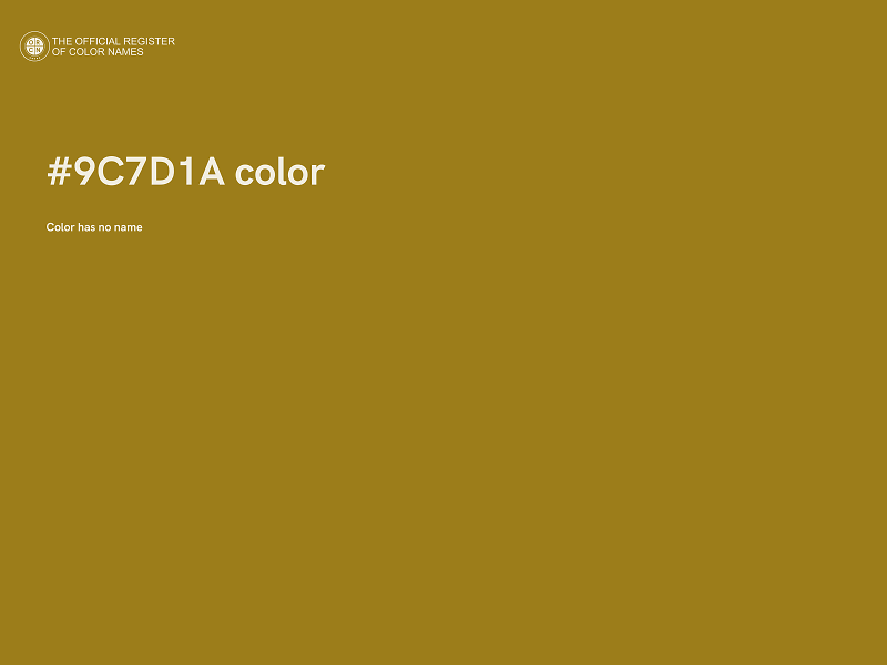 #9C7D1A color image