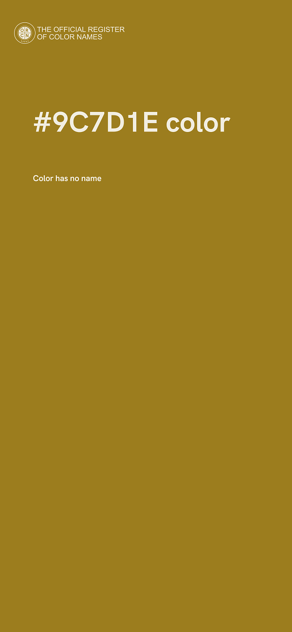 #9C7D1E color image