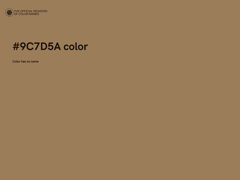 #9C7D5A color image