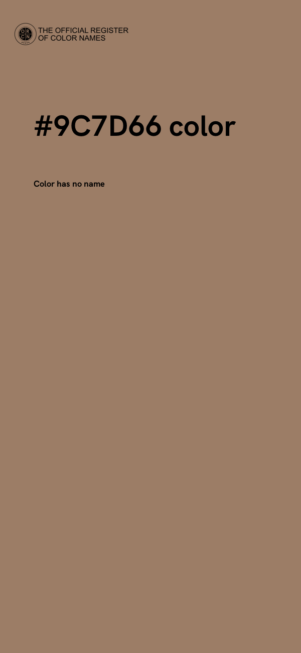 #9C7D66 color image