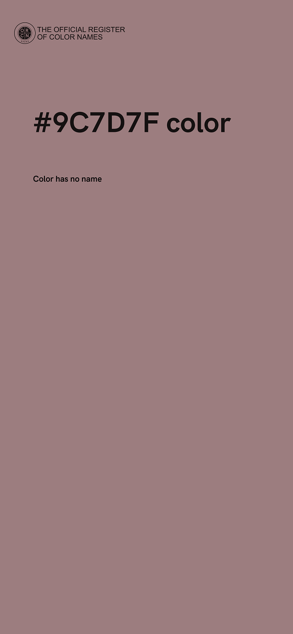 #9C7D7F color image
