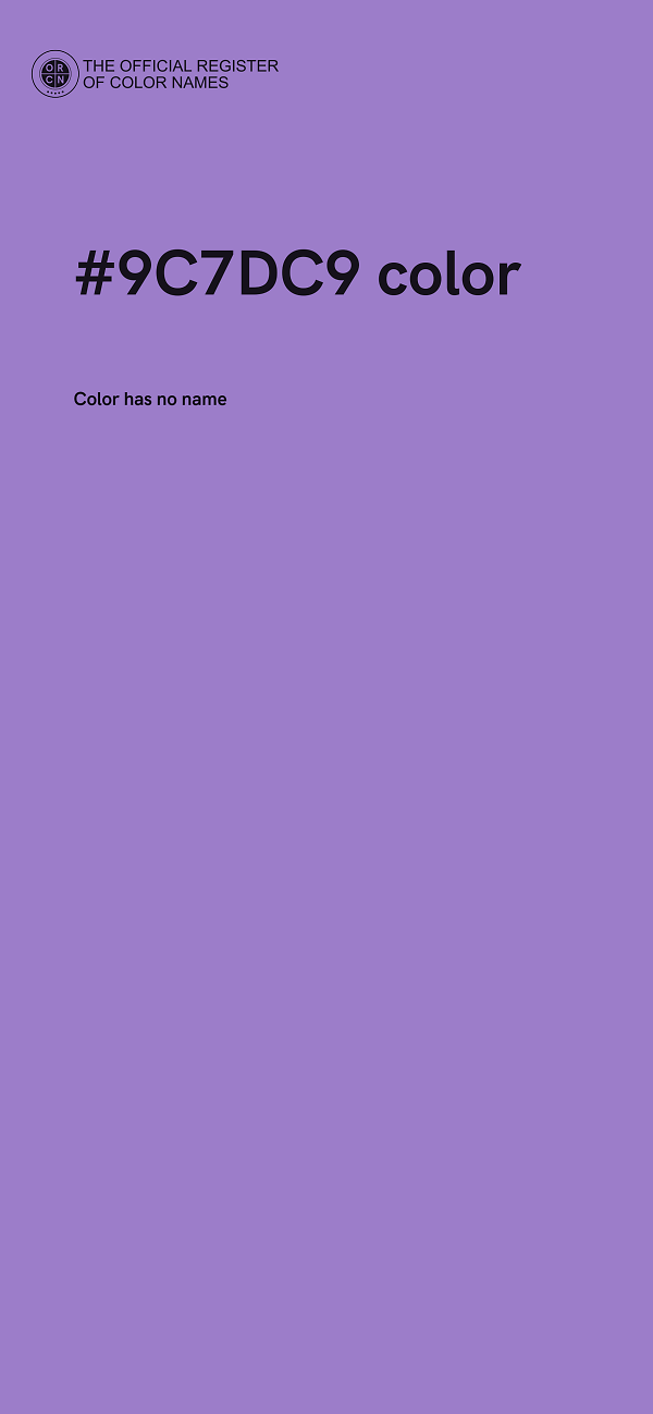 #9C7DC9 color image