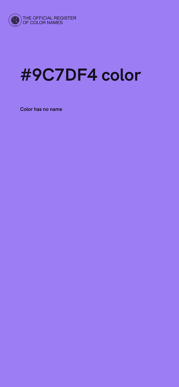 #9C7DF4 color image