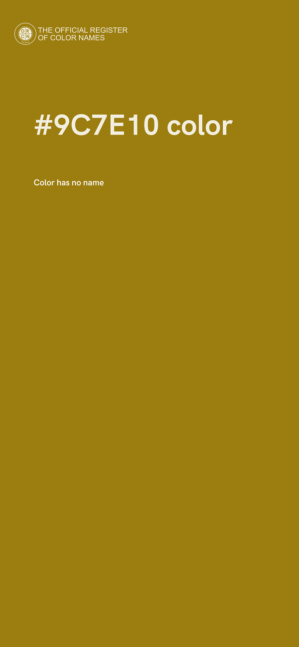 #9C7E10 color image