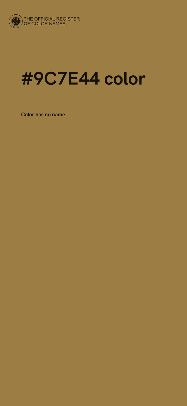 #9C7E44 color image