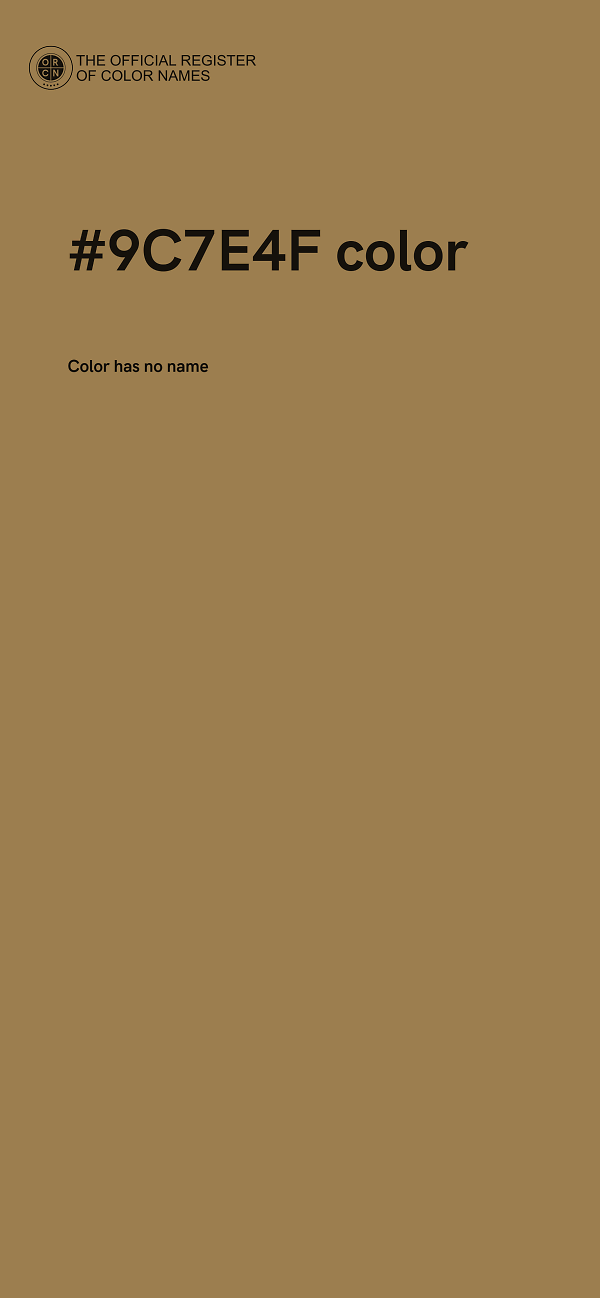 #9C7E4F color image