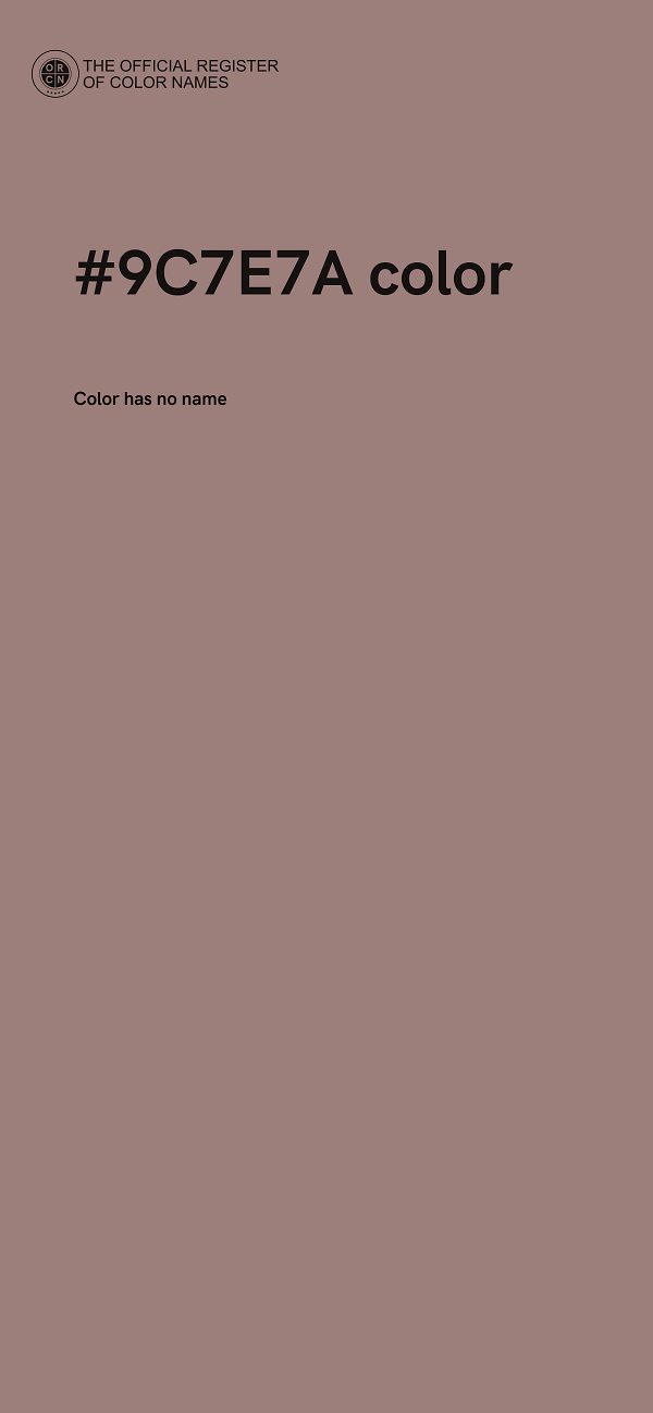 #9C7E7A color image