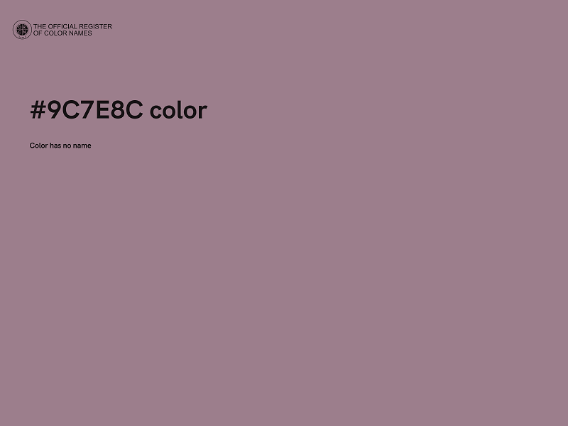 #9C7E8C color image