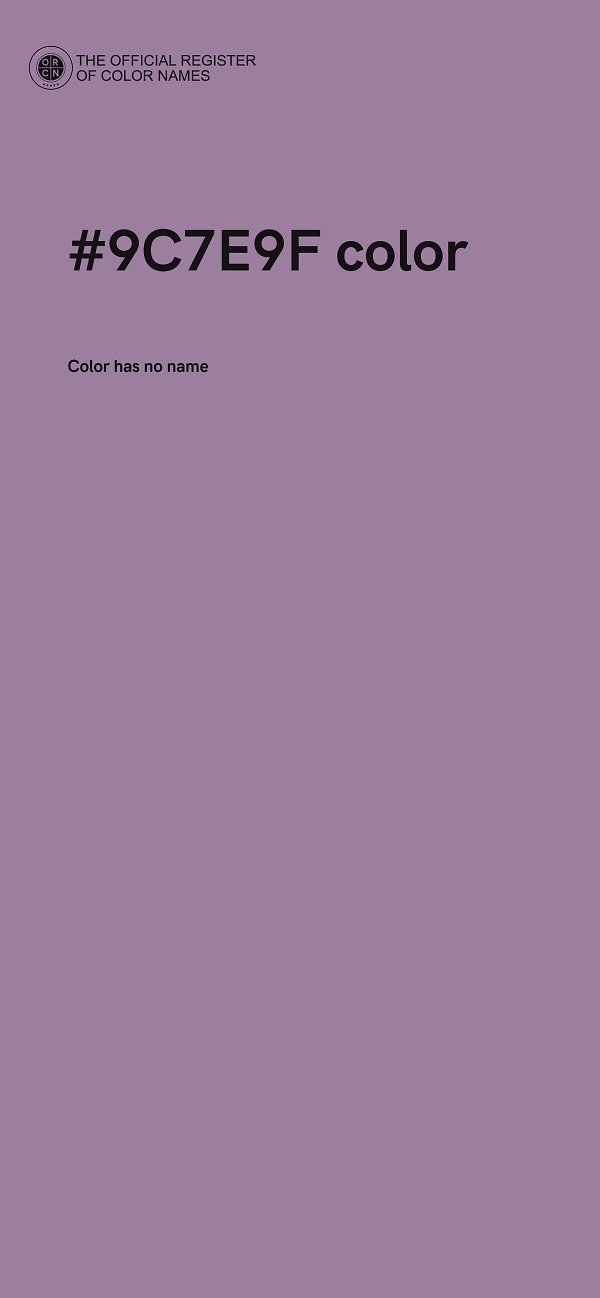 #9C7E9F color image
