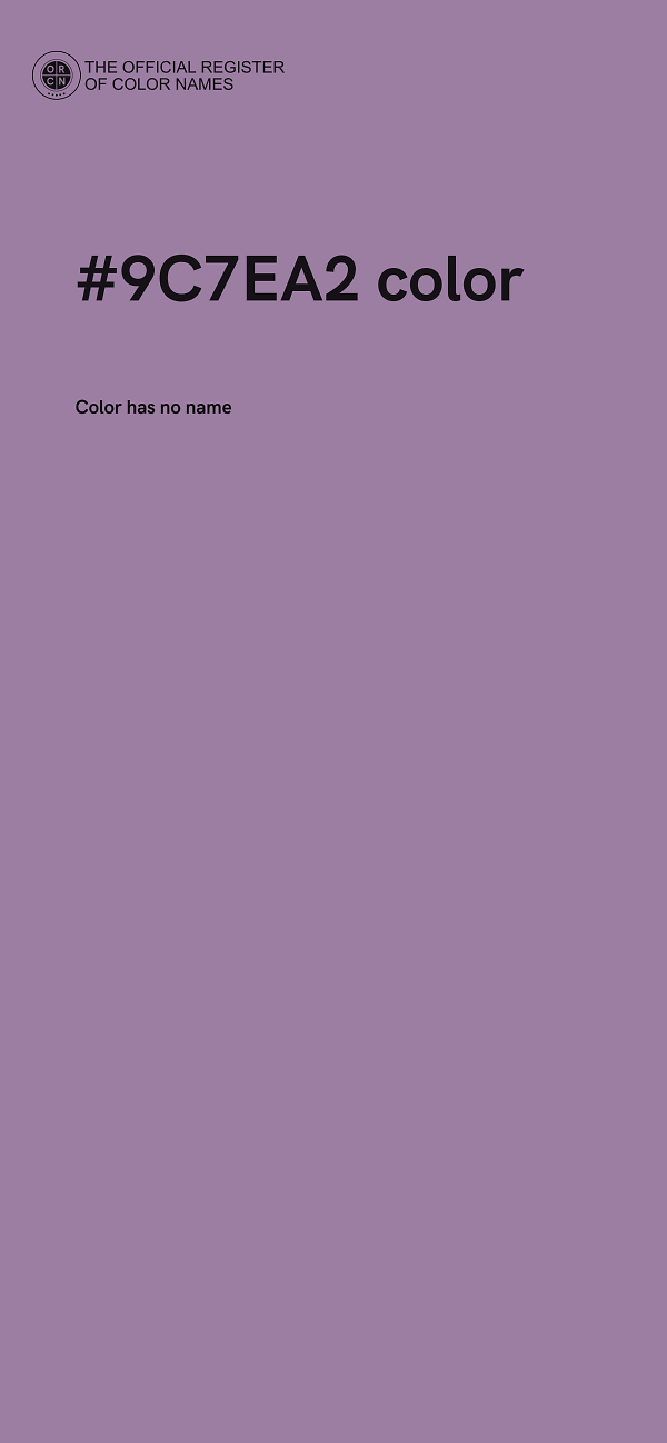 #9C7EA2 color image