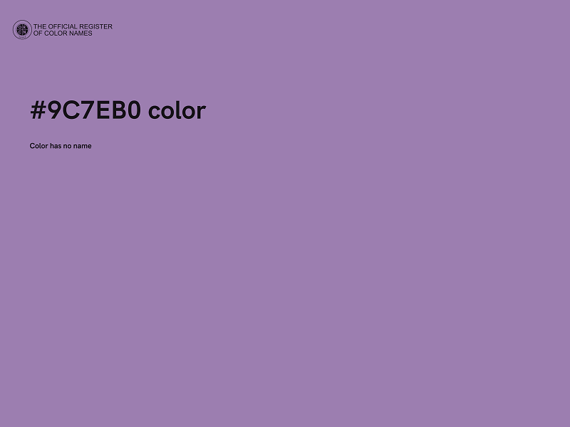 #9C7EB0 color image