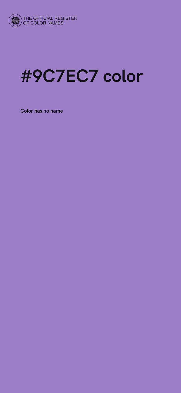 #9C7EC7 color image