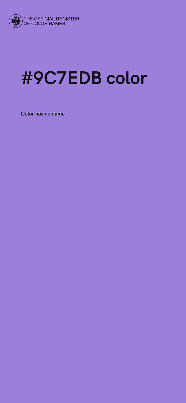 #9C7EDB color image