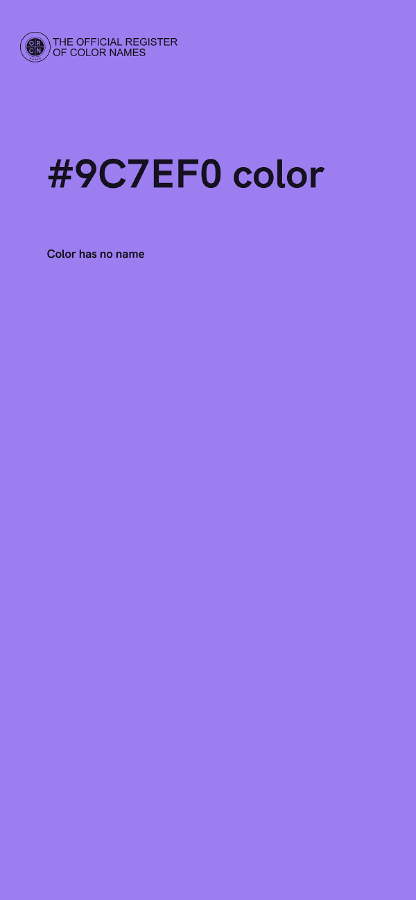 #9C7EF0 color image
