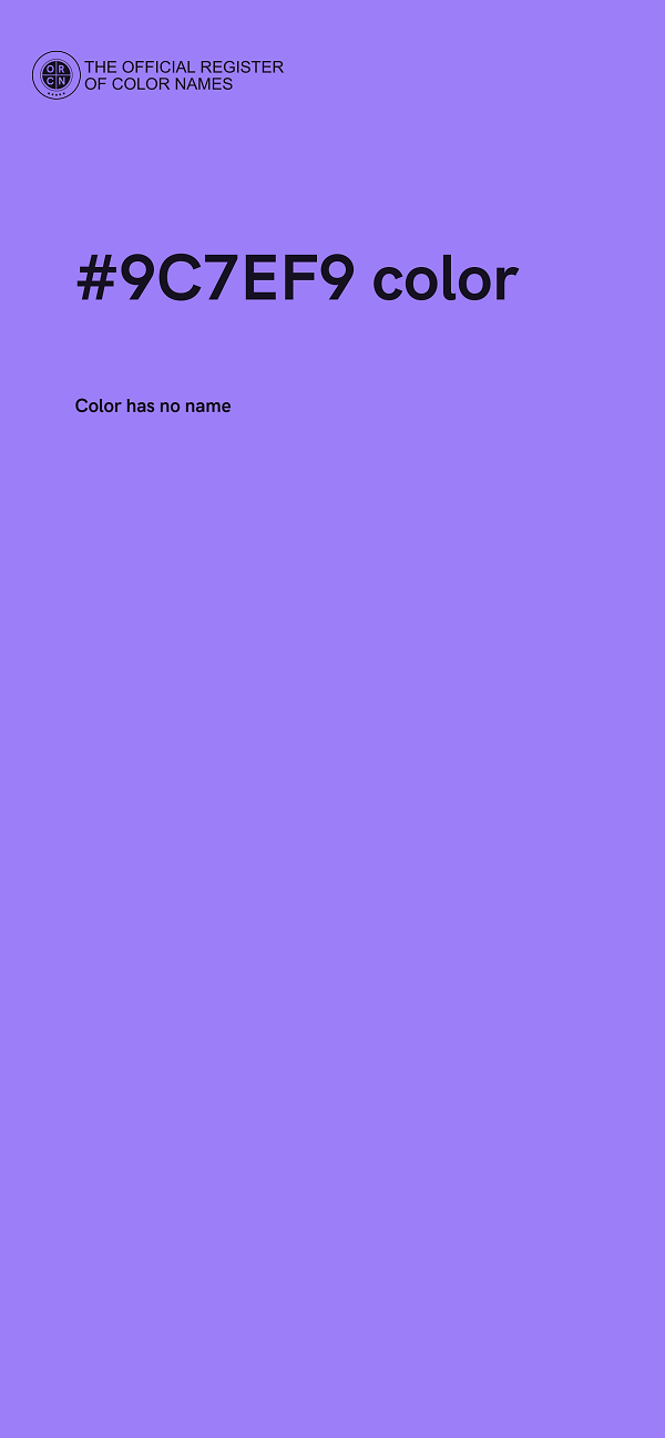 #9C7EF9 color image