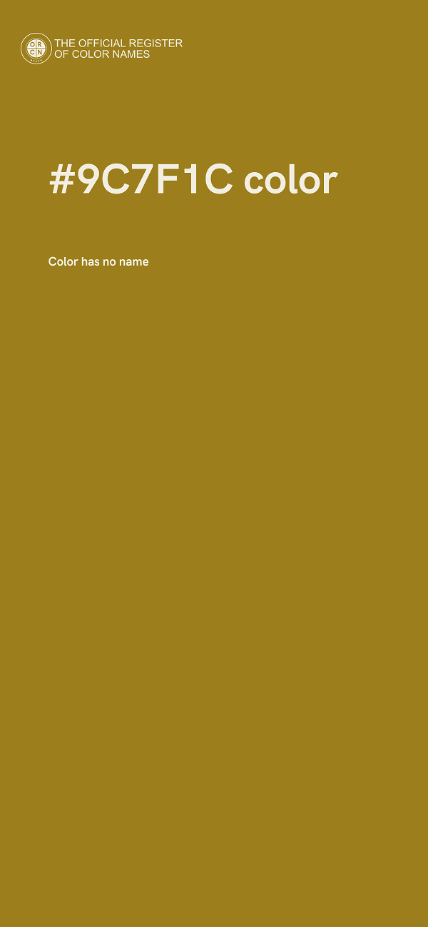 #9C7F1C color image