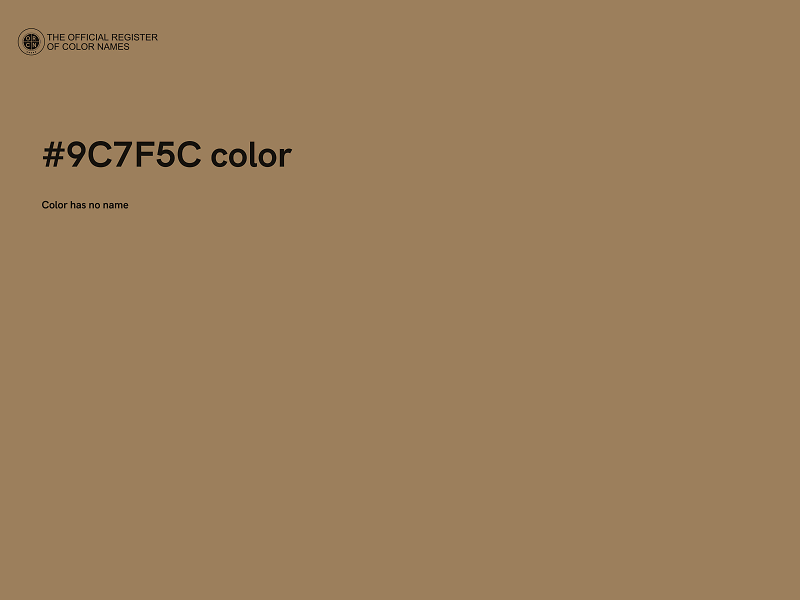 #9C7F5C color image