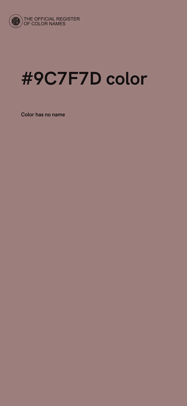 #9C7F7D color image
