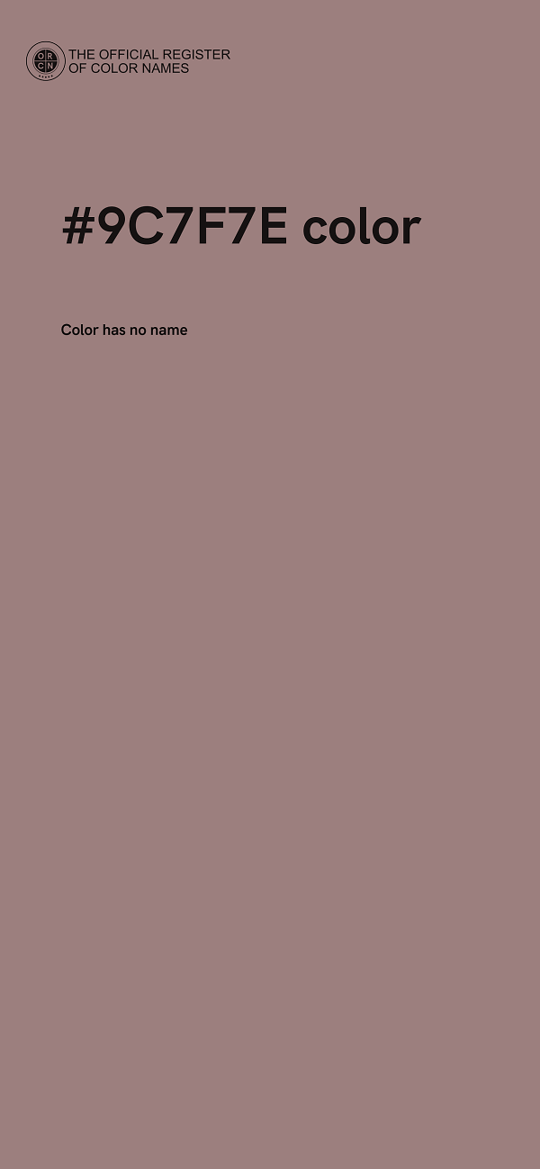 #9C7F7E color image