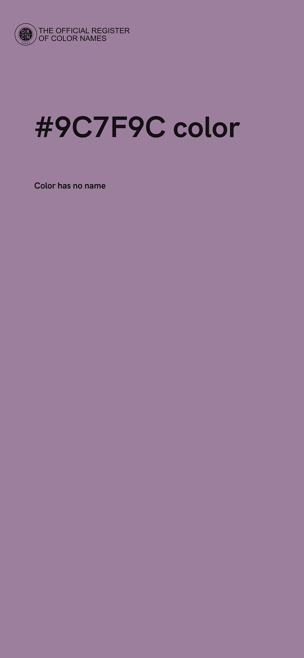 #9C7F9C color image