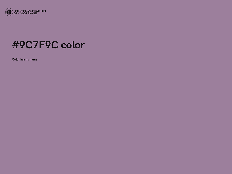 #9C7F9C color image