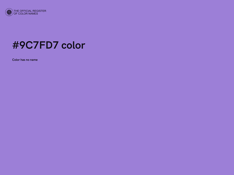 #9C7FD7 color image