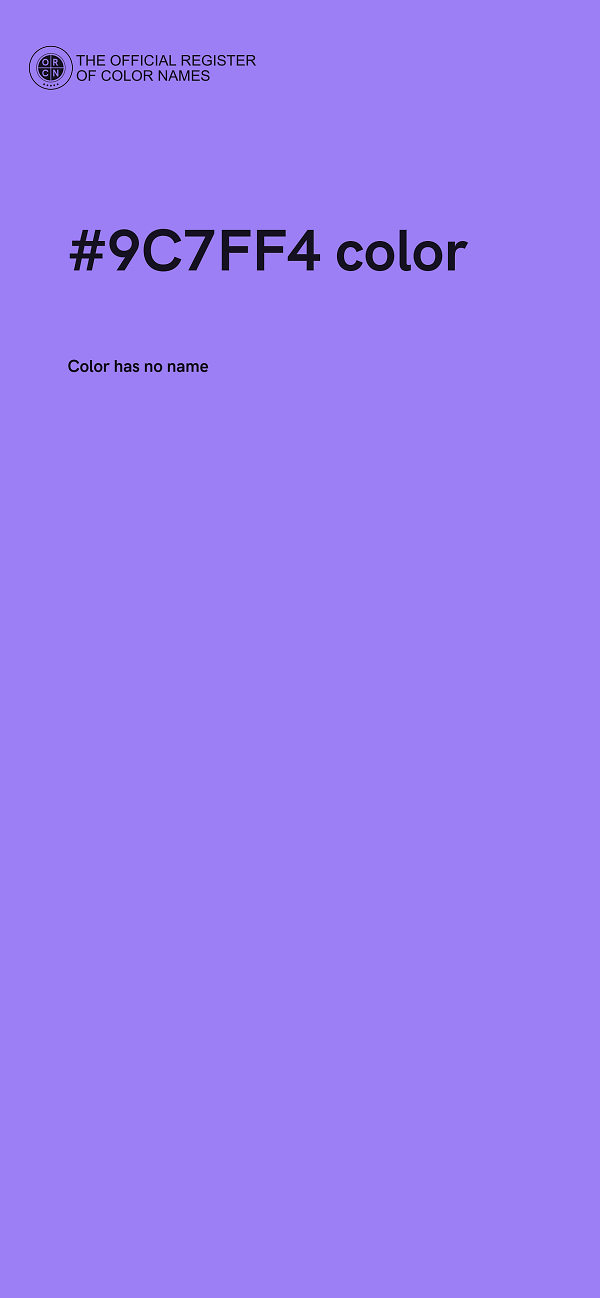 #9C7FF4 color image