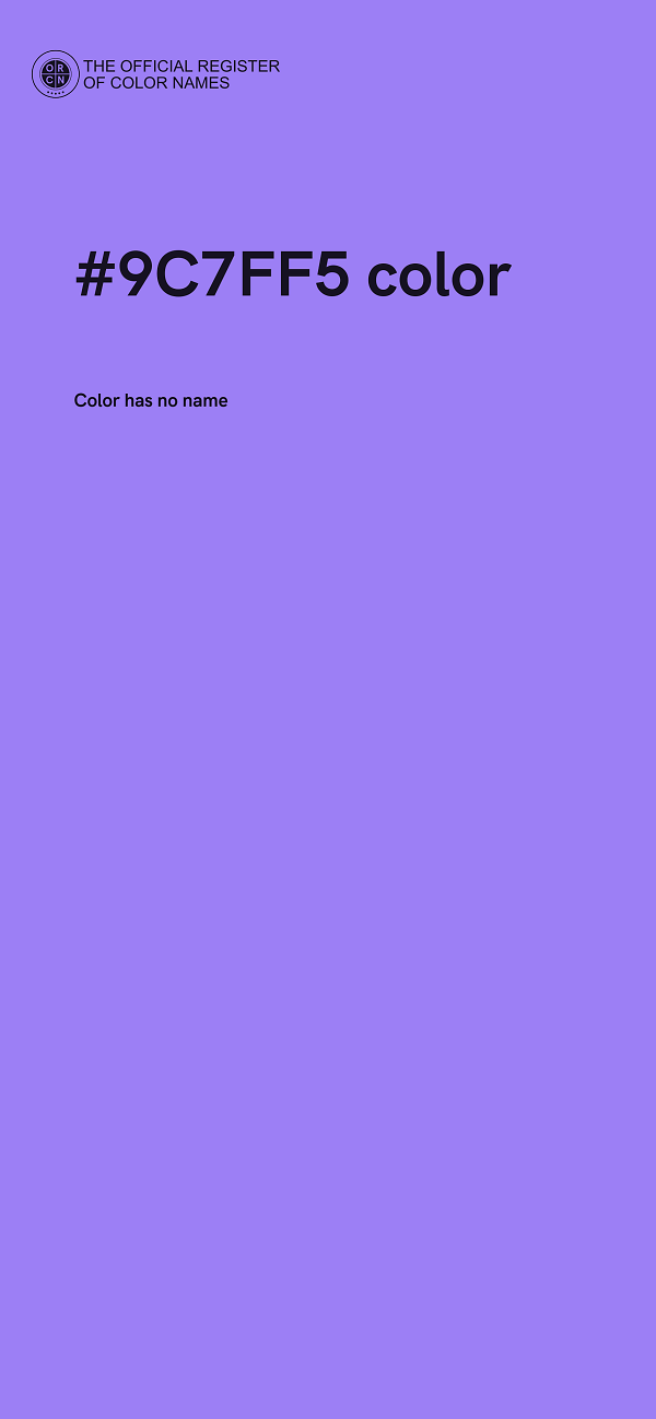 #9C7FF5 color image