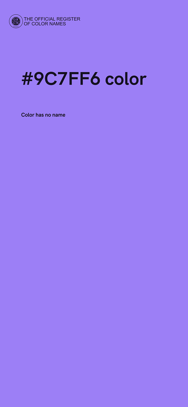 #9C7FF6 color image