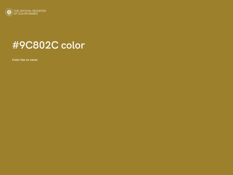 #9C802C color image