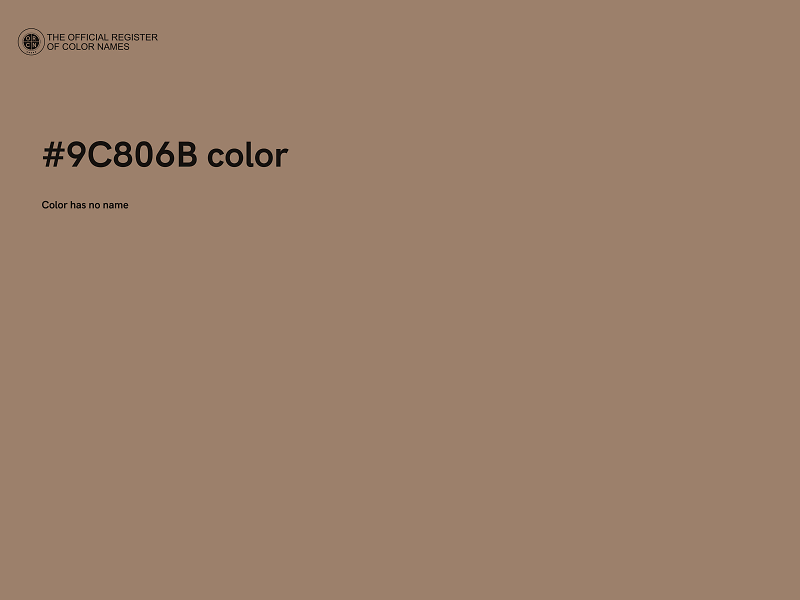 #9C806B color image