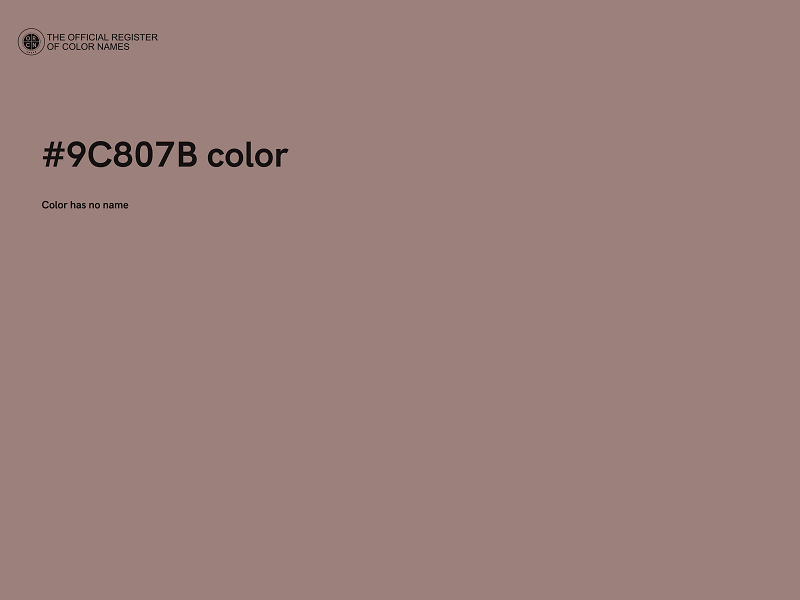 #9C807B color image