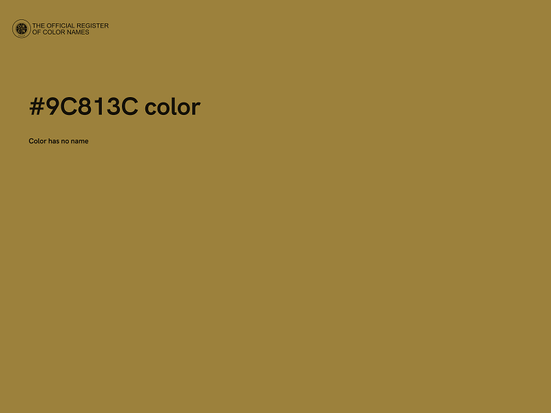 #9C813C color image