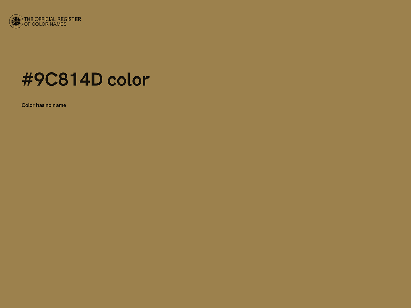 #9C814D color image