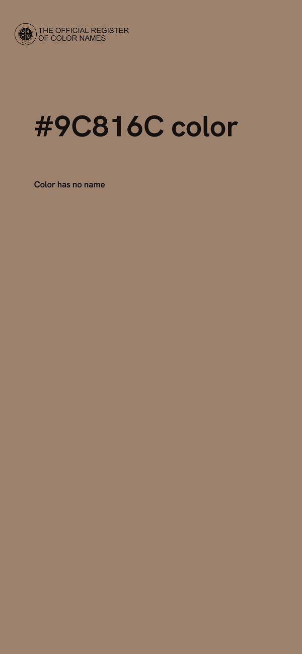 #9C816C color image