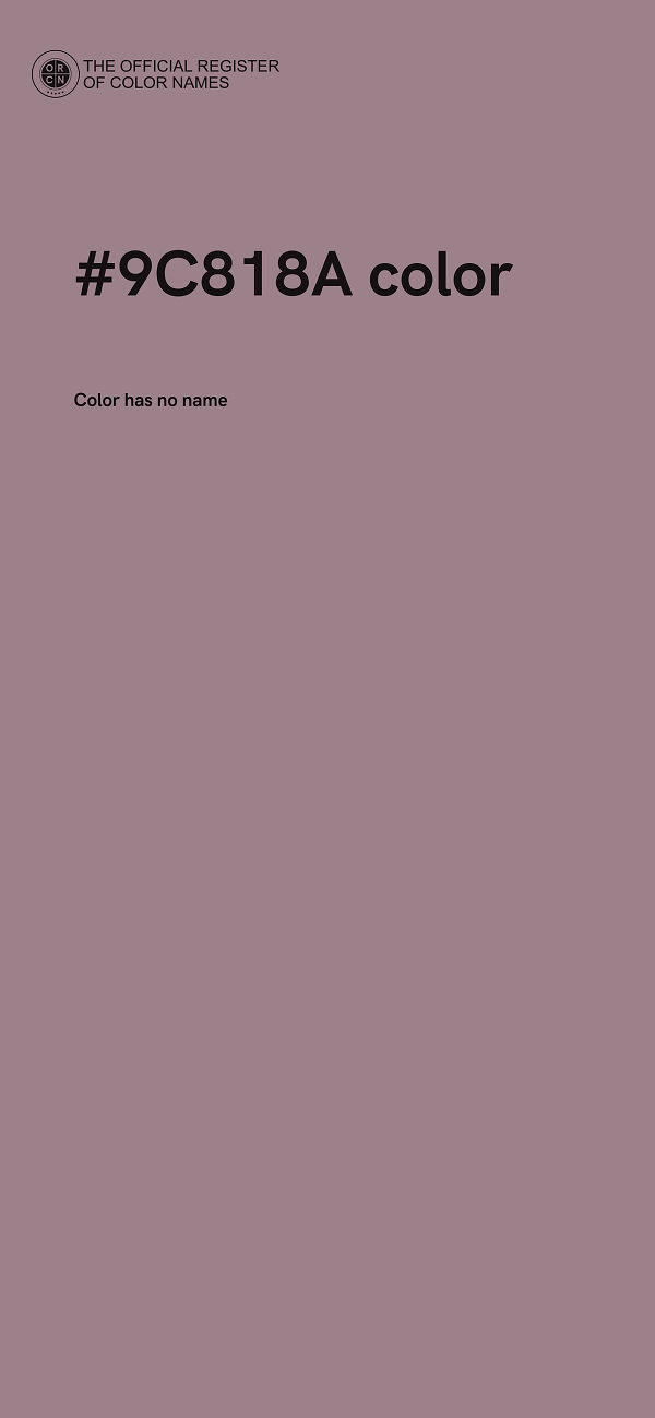 #9C818A color image