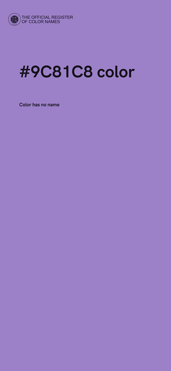 #9C81C8 color image