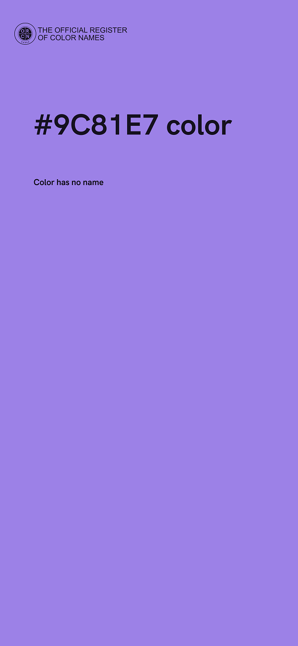 #9C81E7 color image