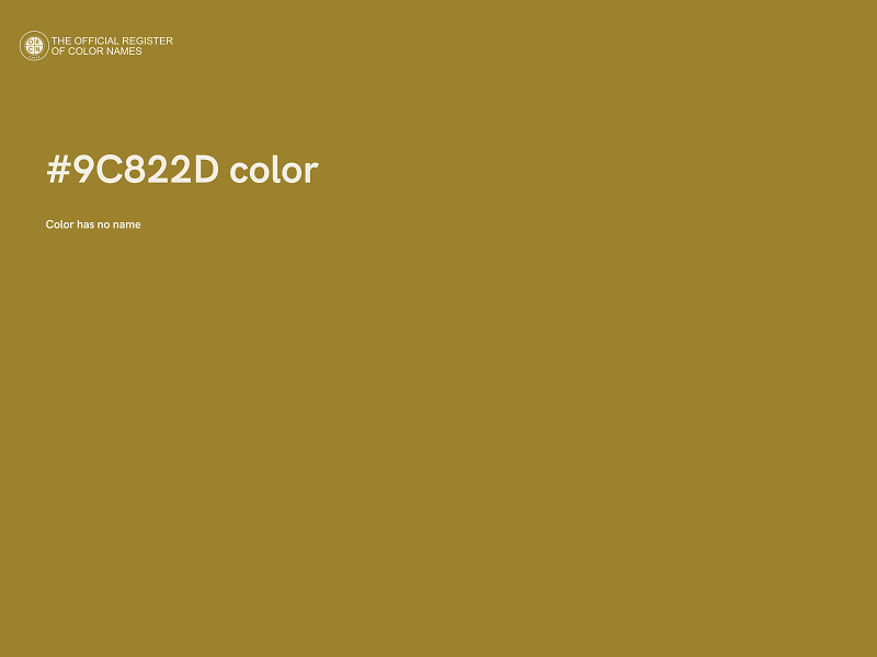 #9C822D color image