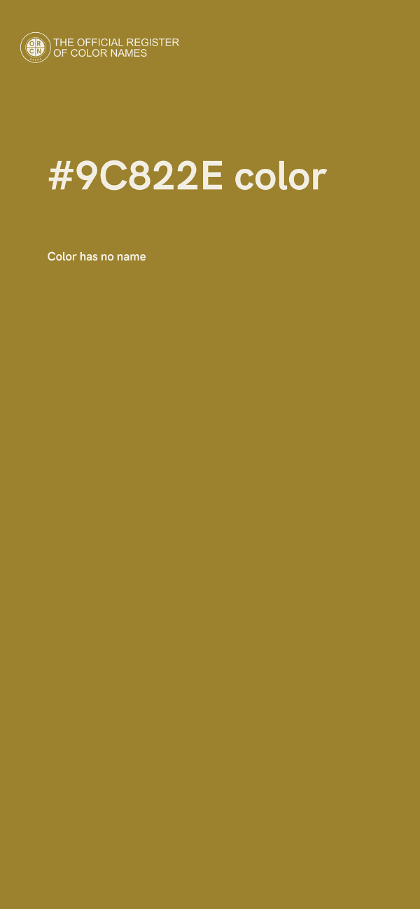 #9C822E color image